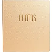 Exacompta Fotoalbum boekgebonden 60 zwarte pagina's OfficeByMe - Beige - 15602E