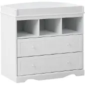 Beliani VIRDEN - Verzorgingstafel - Wit - MDF
