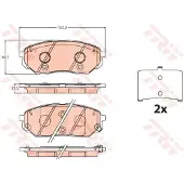 TRW GDB2195 Remblokken