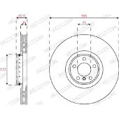 FERODO Remschijf DDF2041LVC-1