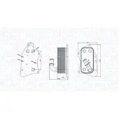 MAGNETI MARELLI 350300002300 Oliekoeler