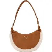GUESS Schoudertas 'AMITA HOBO' beige / cognac