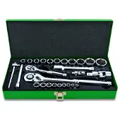 Toptul Dopsleutelset 1/4 inch, 1/2 inch 28 teilig