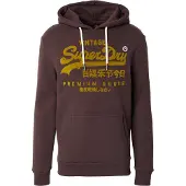 Superdry Sweatshirt 'VL' chocoladebruin / mosterd