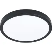 Eglo LED Smart Deckenleuchte Fueva 6.z Schwarz Ø28cm IP44 14,3W 1800lm RGBTW 2700K-6500K Dimmbar App Google Alexa Bluetooth ZigBee Matter