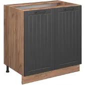Vicco Fame-Line Keukenonderkast – 80 cm met legplank, WB Antraciet Donkergrijs