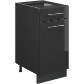 Vicco Fame-Line Keukenonderkast – 40 cm, WB Eik Antraciet Hoogglans