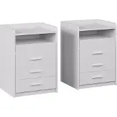 Vicco Edis Nachtkastje – Set van 2 Wit