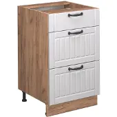 Vicco Fame-Line Keukenonderkast – 50 cm, WB Antraciet Wit Landhuis