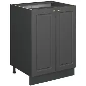 Vicco Fame-Line Keukenonderkast – 60 cm, WB Marmer Anthrazit-Gold Landhaus