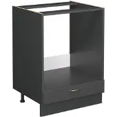 Vicco Fame-Line Ovenombouwkast – 60 cm, WB Eik Anthrazit-Gold Landhaus