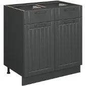 Vicco Fame-Line Keukenonderkast – 80 cm, WB Antraciet Donkergrijs