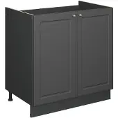 Vicco Fame-Line Wastafelkast – 80 cm, WB Marmer Anthrazit-Gold Landhaus