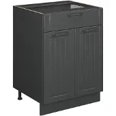 Vicco Fame-Line Keukenonderkast – 60 cm met lade, WB Eik Donkergrijs