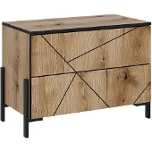 Vicco Hatto Nachtkastje – 78 x 55.2 cm met 2 lades Eiken