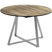 Vicco Eettafel Loyd Eiken rustiek/Grijs 120-160 x 120 cm Uitschuifbaar, Model 56518