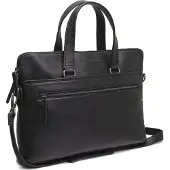 The Chesterfield Brand Elvas Koffer Leer 40 cm Laptop compartiment zwart