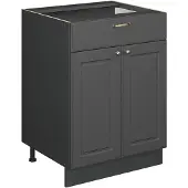 Vicco Fame-Line Keukenonderkast – 60 cm met lade, zonder werkblad Anthrazit-Gold Landhaus