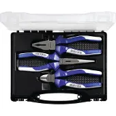 Promat /Tecwerk Set tangen | inhoud 3 delig | verchroomd | kunststof koffer - 4000811254