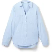 Tom Tailor Blouse lichtblauw / wit
