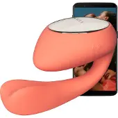 LELO Ida Wave - App-gestuurde tril- en roterende vibrator (koraal)