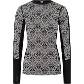 Kari Traa - Dames thermokleding - Anna LS Black voor Dames van Wol - Maat S - Zwart