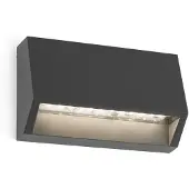 Faro LED-wandlamp buiten Must, alu / grijs / zink, Kunststof, Modern, LED wandlamp buiten