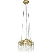 Kichler LED Hanglamp Brinley | 6X E27 Max 60W | Dimbaar | Brushed Brass