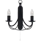 Searchlight Zwarte wandlamp Maypole