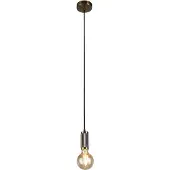 Searchlight 1-lichts hanglamp Suspension messing