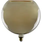 Segula floating bol G300 E27 8W grijs glas open LED, dimbaar, E27 LED-lamp