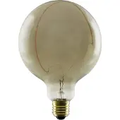 Segula Illusion G125 Halvemaan schuin E27 6W rook LED Illusion, dimbaar, Glas, E27 LED-lamp