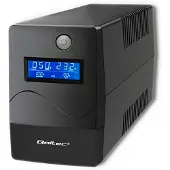 Qoltec ononderbroken stroomvoorziening | Monoliet| 850VA | 480W | LCD-scherm | USB | RJ45.