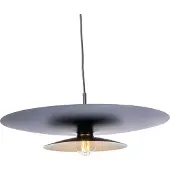 Artdelight Hanglamp Linares paraplu zwart Ø 50cm