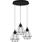 Lyora Hanglamp Paolo 3-lichts zwart