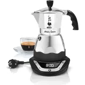 Bialetti Easy Timer Moka espressomaker - Percolator - 6 kops - Elektrisch - Aluminium