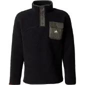 Superdry Heren Fuji Popper fleece zwart (XXL), Casual, Gerecycled polyester, Duurzaam M2014283A