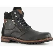 Van Beers leren heren veterboots zwart maat 45