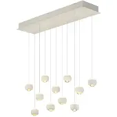 TRIO Musterring Cannon Hanglamp 11-lichts – Mat wit, LED, Afstandsbediening