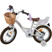 Volare Blossom kinderfiets - meisjesmodel - 14 inch - wit
