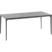 Beliani SOVARETO - Tuintafel - Donkergrijs - HPL/Aluminium/marmer