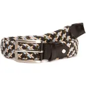 BA98 Riem 'Cologne' beige / lichtblauw / bruin / kaki