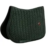Kentucky Horsewear Horsewear - Zadeldoek velvet mini Pearls jumping dennengroen