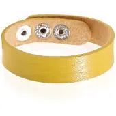 LGT JWLS Leren armband LGT Jewels Verstelbaar Geel