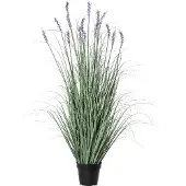 Molecule Kunstplant in Pot met Paarse Bloemen PVC Decoratie
