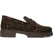 Manfield Leopard loafers met pony hair | Maat 41