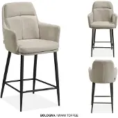 Molecule Barstoel Bologna Armleuning Miami Toffee