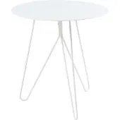 En.casa Bijzettafel Nopimi rond metaal 45x43 cm wit mat []