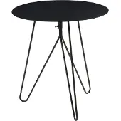 En.casa Bijzettafel Nopimi rond metaal 45x43 cm zwart mat []