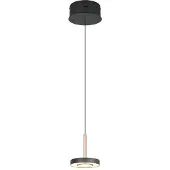 Trio Select , Hanglamp Guano mat zwart/coffee 8 watt
